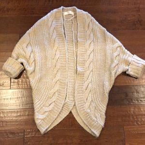 Zara Knit Oversized Cable Cardigan